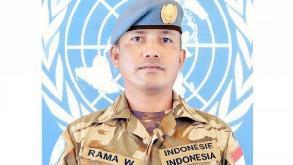 Anggota TNI Serma Rama Wahyudi yang gugur saat bertugas di Kongo