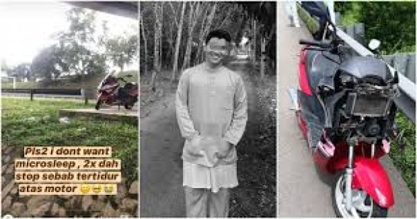 Tak Sengaja Tertidur Saat Membawa Motor, Pria Asal Malaysia Ini Alami Kejadian Mengerikan