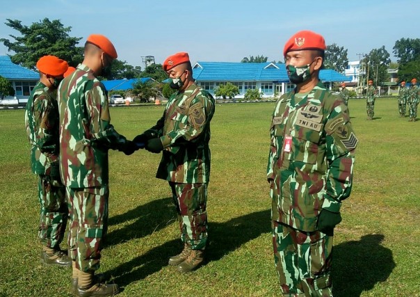 Batalyon Komando 462 Paskhas Lepas Prajurit Purna Tugas