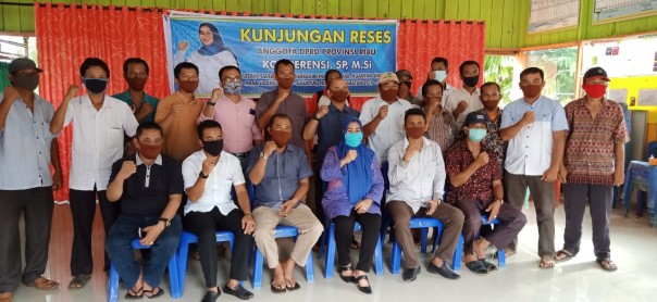 Reses Masa Sidang III Anggota DPRD Riau, Masyarakat Koto Sentajo Sampaikan Aspirasi Pada Komperensi (foto/Zar)