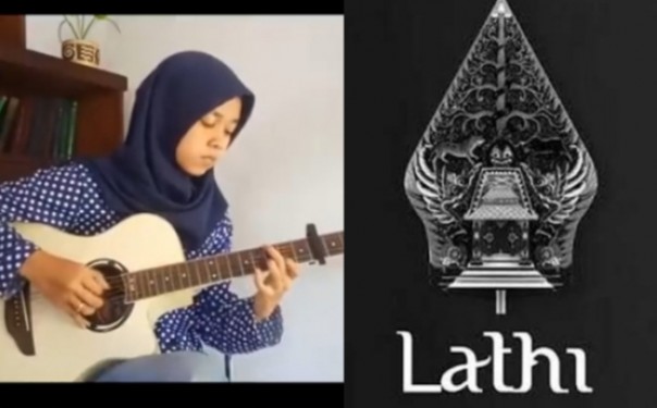 Video Gadis Berhijab Cover Lagu Lathi Dengan Fingerstyle Gitar Ditonton Lebih 1,6 Juta (foto/int)