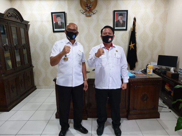 Kepala BNNP Riau Brigjen Pol Drs Kenedy dan Ketua DPP LPPNRI Riau H Dedi Syaputra Sagala