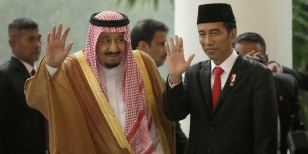 Raja Arab Saudi, Salman saat berkunjung ke Indonesia dan bertemu Presiden Jokowi (foto/int)