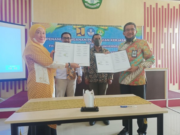 Balai Prasarana Pemukiman (BP2) Wilayah Riau Kementerian PUPR bersama Fakultas Ekonomi dan Bisnis (FEB) Universitas Riau (Unri) melakukan penandatangan perjanjian kerjasama