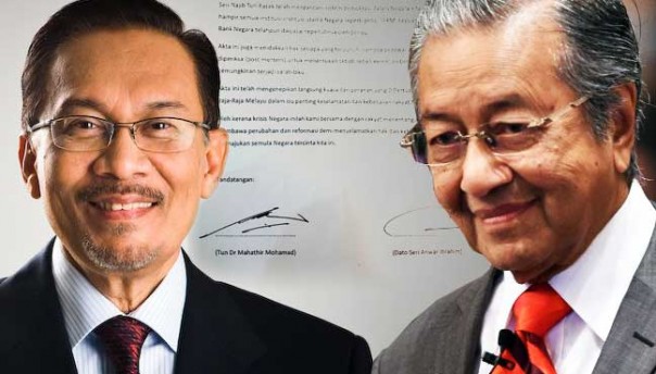 Anwar Ibrahim dan Mahathir Mohammad
