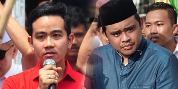 Putra sulung Jokowi, Gibran Rakabuming Raka dan menantu Jokowi Bobby Nasution