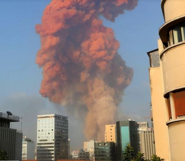 Ledakan Dahsyat di Beirut Setara Dengan Gempa Bumi Berkekuatan 3,5 SR, Rumah Sakit Penuh Sesak Dengan Korban Jiwa