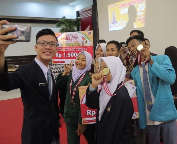 Keseruan peserta AHM Best Student Regional Riau 2019. (Foto: Istimewa)