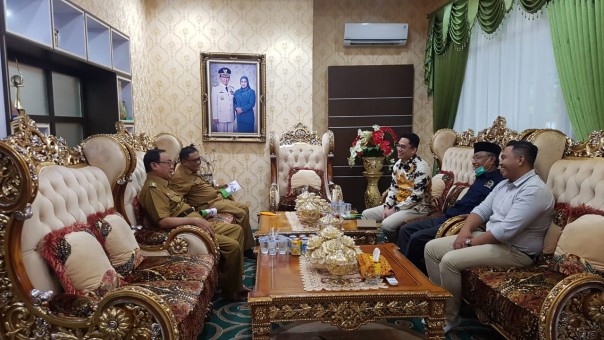 Bupati HM Wardan Terima Kunker Anggota DPD RI Komite II Riau di Kediaman (foto/ist)