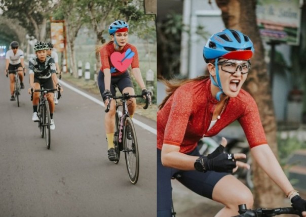 Luna Maya Unggah Asyik Bersepeda, Netizen: Orang Cantik Bebas Gaya Apa Saja (foto/int)