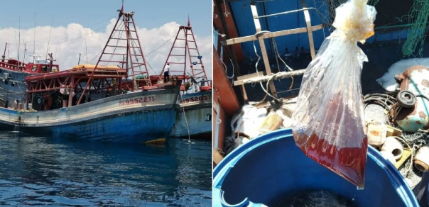 19 Nelayan Vietnam Ditahan di Kelantan Setelah Melemparkan Bom Diesel ke Petugas Maritim