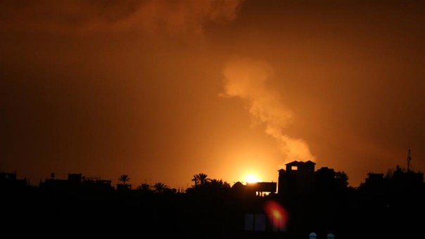 Serangan jet tempur Israel ke Jalur Gaza