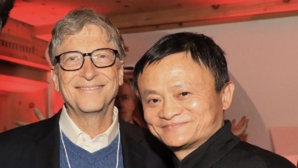 Bill Gates dan Jack Ma. Foto: int 