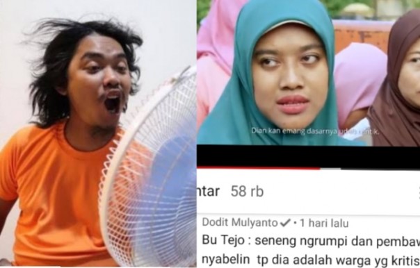 Dodit Mulyanto Ikutan Komentari Bu Tejo Julid yang Viral, Netizen: Ada Rencana Kolaborasi (foto/int)