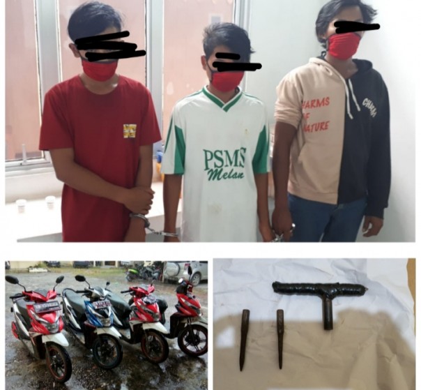 Tim Gabungan Polres Siak dan Polsek Siak Berhasil Mengungkap Sindikat Pencurian Sepeda Motor (foto/int)
