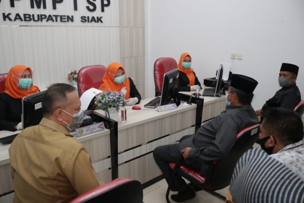 Harapan Bupati Alfedri Terwujud, Tualang Kini Dilayani Kedai Perizinan Berusaha Terpadu (foto/int)