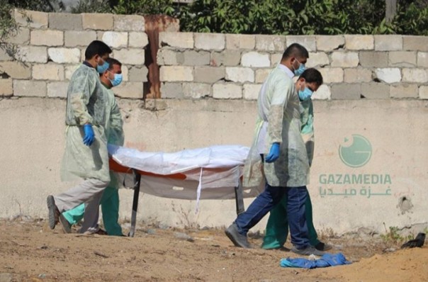 Di Tengah Ancaman Israel, Kini Gaza Darurat Covid-19, Tenaga Medis Kuburkan Pasien Pakai APD Seadanya (foto/int)