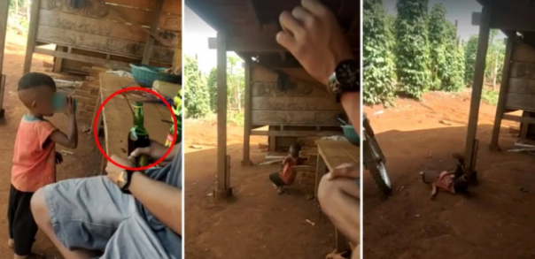 Video Bocah Indonesia Beumur 4 Tahun yang Dicekoki Alkohol Oleh 2 Pria Jadi Viral di Media Sosial, Tuai Kecaman Dari Netizen