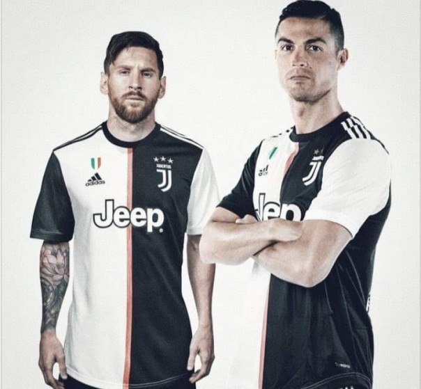 Potret Messi dan Cristiano Ronaldo Berseragam Juventus, Netizen: Jangan Beli (foto/int)