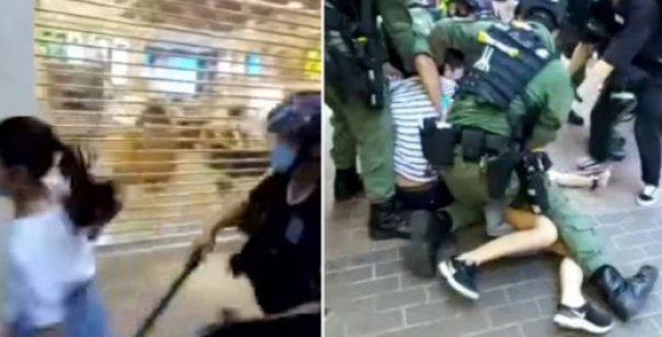 Video Seorang Polisi Hong Kong Menangkap Gadis Berusia 12 Tahun Dalam Kerusuhan Tuai Kecaman Pedas Dari Para Jurnalis