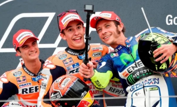 MotoGP San Marino Berakhir dan Rossi Gagal Naik Podium, Warganet Sebut Seru Tanpa Marc Marquez (foto/int)