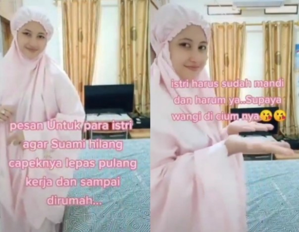 Viral Video Wanita Cantik Bagi Tips Agar Suami Langsung Hilang Capek, Netizen Langsung Berdebat (foto/int)