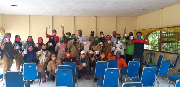Restor Teluk Meranti Sosialisasikan Bahaya Narkoba di Desa Pulau Muda Kecamatan Teluk Meranti Bersama BNNK