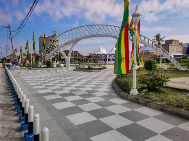 Syarifah Sembilan Diabadikan Sebagai Nama Taman Ruang Terbuka Hijau di Sungai Apit (foto/int)