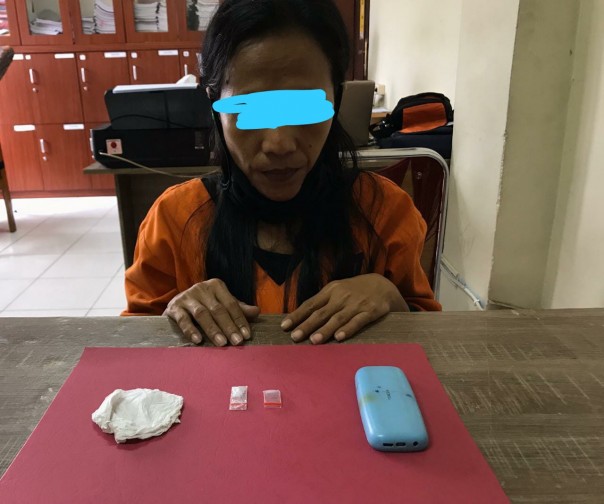 Polres Siak Tangkap Wanita Paruh Baya, Paket Sabu 0,45 gram Disita (foto/int)