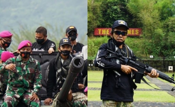 UAS Latihan Tembak Hingga Naik Tank Marinir, Netizen: Dijaga Tentara Allah (foto/int)