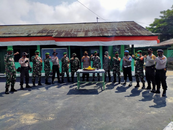 HUT TNI ke-75, Polsek Pangkalan Lesung Harapkan Sinergitas TNI-Polri Semakin Kuat