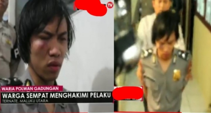 Video Waria Nyamar Jadi Polwan, Netizen: Kacau Parah (foto/int)