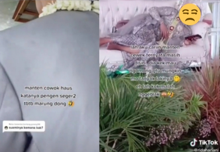 Viral Pengantin Pria Nongkrong ke Warung Kopi, Mempelai Wanita Malah Rebahan, Netizen Komentar Begini (foto/int)