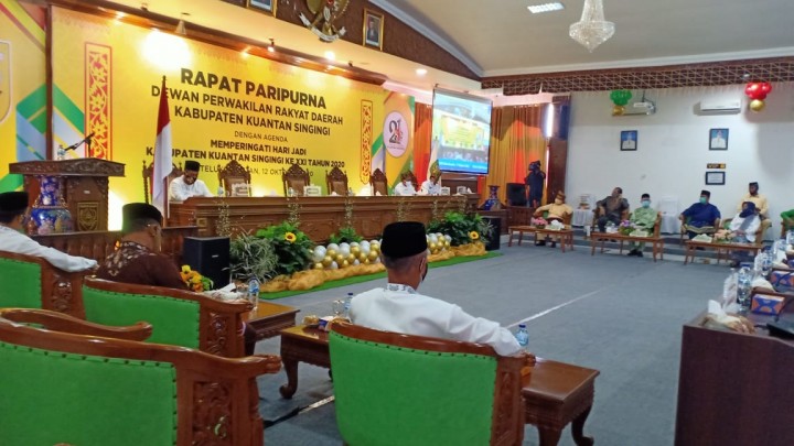 Pjs Bupati Harapkan, Di Usia ke-21 Tahun Kuansing Harus Mampu Gali Potensi Daerah (foto/zar)