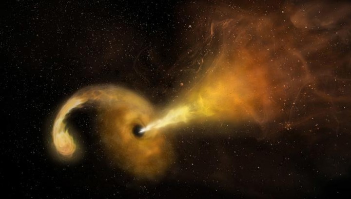 Teleskop Menangkap Kilatan Cahaya Langka Dari Bintang Sekarat yang Terkoyak Oleh Lubang Hitam