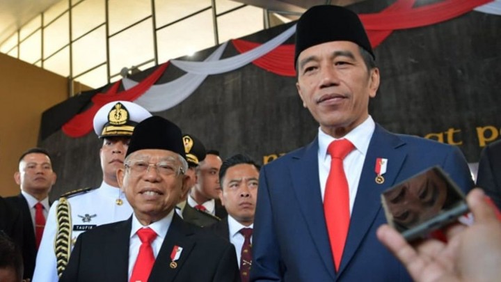 Presiden Joko Widodo dan Wapres Maruf Amin