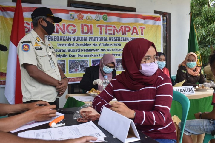 Hari Ini, Tim Satgas Bingal Covid-19 Razia Masker di Dua Kecamatan (foto/int)