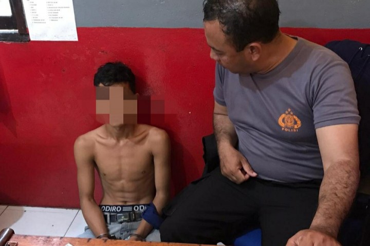 Seorang Pemuda di Desa Kuala Selat, Inhil Ditangkap Polisi Karena Hal Ini (foto/int)