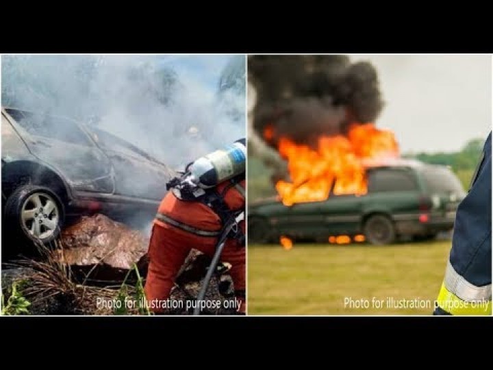 Mengerikan, Pria Tua Terbakar Sampai Mati Di Dalam Mobil Di Melaka