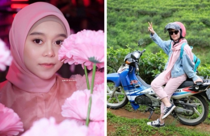 Wanita Idaman, Meski Jadi Penyanyi Terkenal Lesty Kejora Masih Mau Jalan Pakai Sepeda Motor, Netizen Sebut Begini (foto/int)