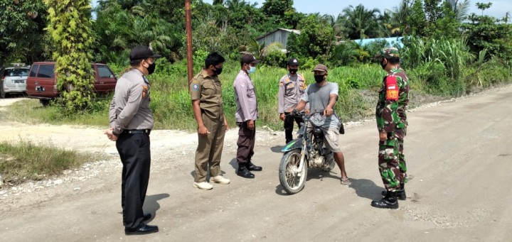 Antisipasi Covid 19, Polsubsektor Pelalawan Galakkan Operasi Yustisi