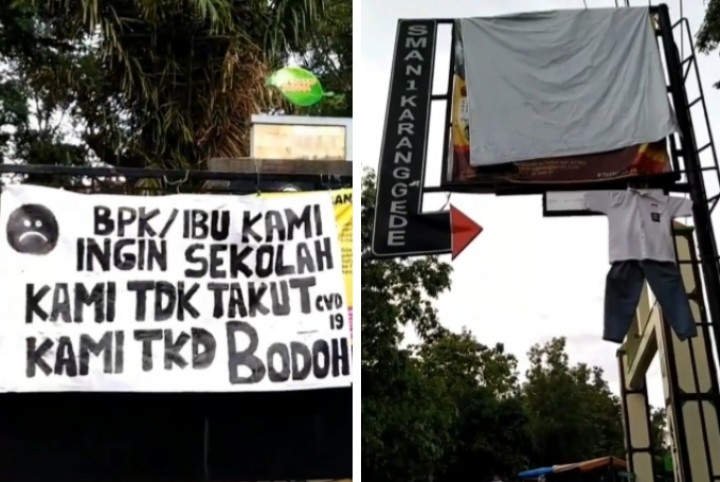 Takut Jadi Bodoh, Siswa Tuntut SMA Buka Lagi, Netizen Sebut Begini (foto/int)