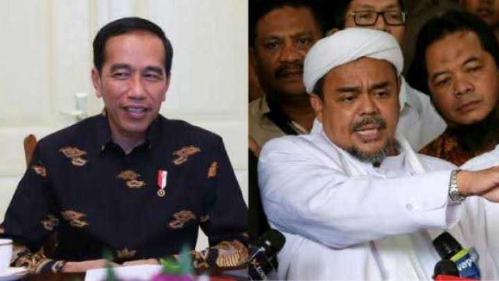 Jokowi dan Habib Rizieq Shihab 