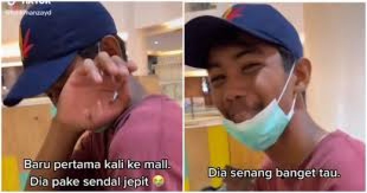 Kisah Seorang Penduduk Desa di Indonesia yang Baru Pertama Kali Menginjakkan Kaki di Mall, Jadi Viral di Malaysia