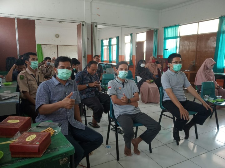 Diskusi membuat konten funding yang dilakukan Rumah Zakat Riau bersama Kitabisa.com