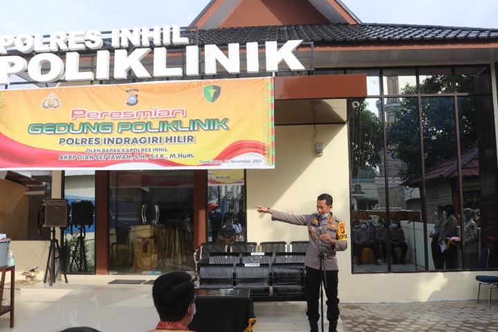 AKBP Dian Setyawan Resmikan Gedung Poliklinik Polres Inhil (foto/int)