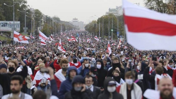 Kelompok Hak Asasi Sebut Lebih Dari 200 Orang Ditangkap Dalam Aksi Protes di Belarusia