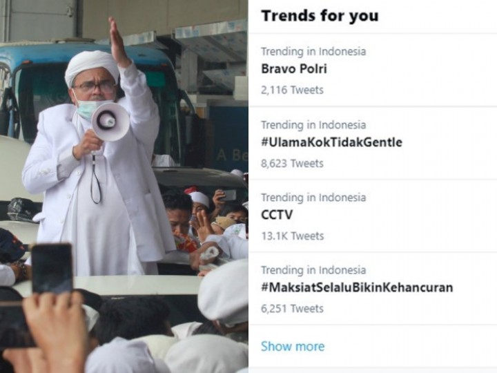 Pasca Tembak Mati 6 Simpatisan Habib Rizieq Shihab, Bravo Polri Jadi Trending Topic di Twitter