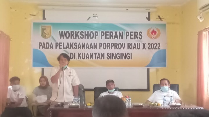 Sukses Pergelaran Porprov Riau X 2022 Tak Terlepas dari Peran Pers (foto/zar)