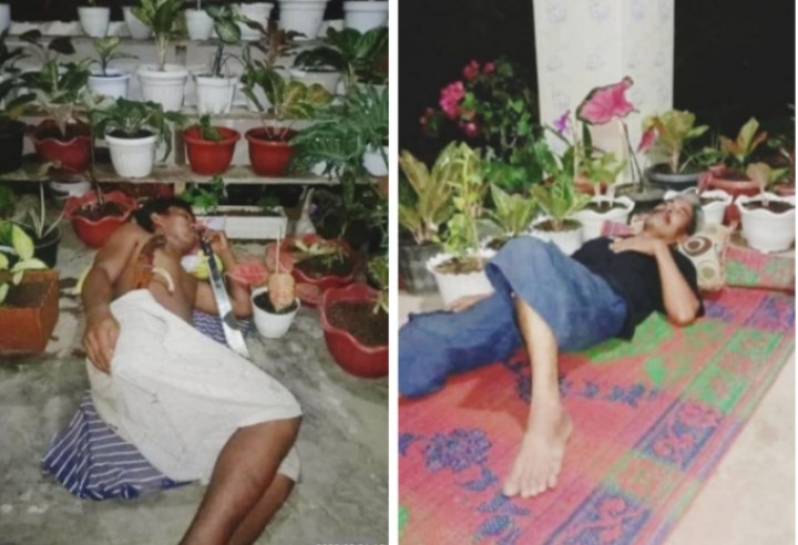 Viral Foto Suami Jaga Keladi, Netizen: Lebih Berharga Bunga Dari Istrinya (foto/int) 
